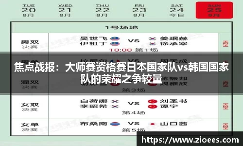 焦点战报：大师赛资格赛日本国家队vs韩国国家队的荣耀之争较量
